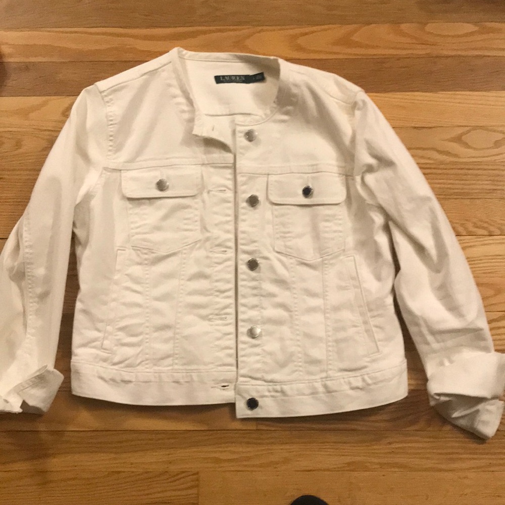 White denim jacket